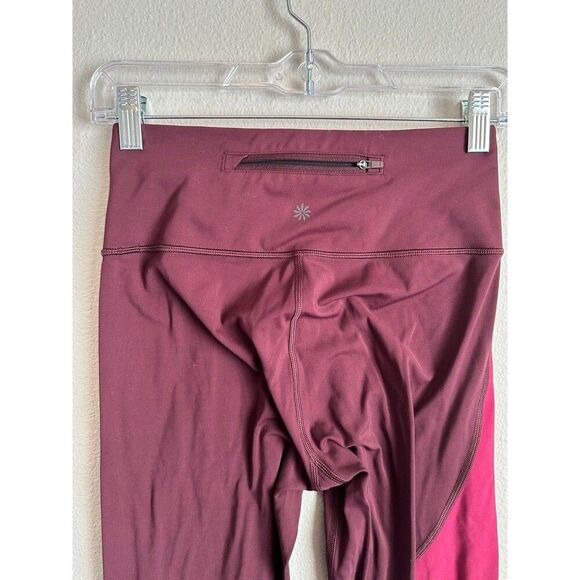 Athleta Asym Colorblock Tight in Plush Supersonic  SIZE XS - Picture 10 of 11